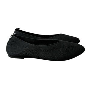 Ataiwee black pointed toe flats size 8 casual comfort work lightweight travel
